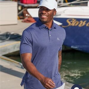 Rhoback xl Men's Blue Polo Shirt